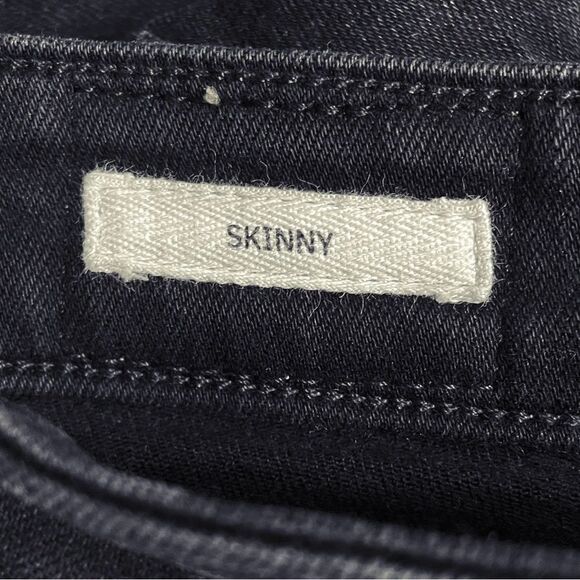 Revtown Jeans Decade Denim Size 28 | 6 Mid Rise Skinny Ankle Jean Jet Black Wash - Picture 11 of 14